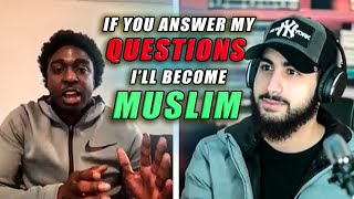 If You Answer My QUESTIONS I will Accept Islam! Muhammed Ali - Speakers Corner