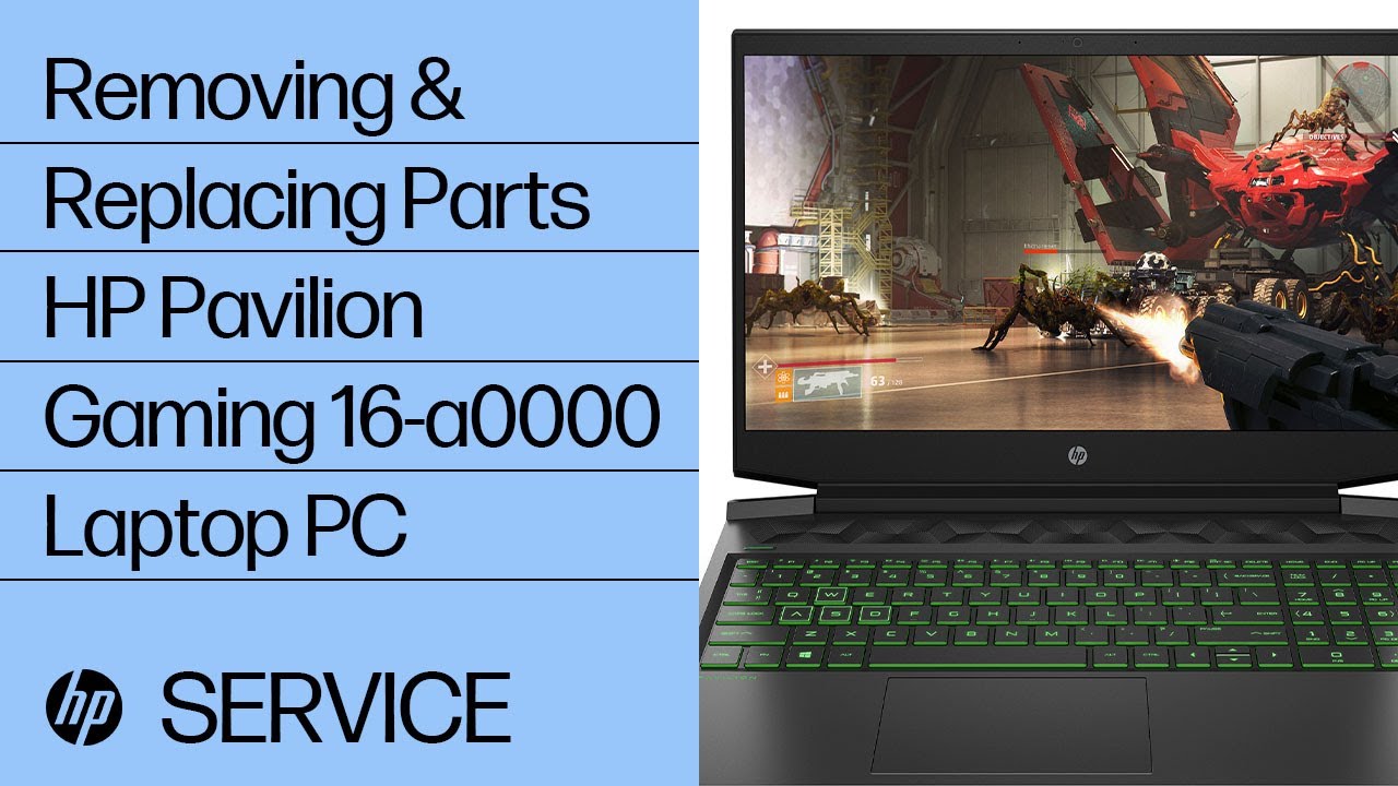 Removing & Replacing Parts | HP Pavilion Gaming 16-a0000 Laptop | HP  Computer Service | @HPSupport - YouTube