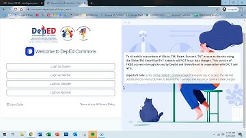 DepEd Commons Log in Using Deped Account