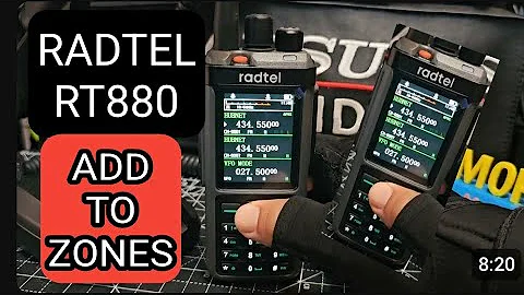 Radtel RT880/UV98  , Add Channels to ZONES , Radio & CPS set up