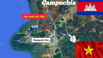 Cận cảnh đường tỉnh lộ cách biên giới Campuchia - Việt Nam hơn 1km tại phường Hà Tiên, An Giang