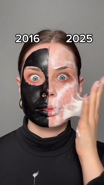Skin Care Edition 2016 Vs 2025  *By grwardy* #makeup #shorts