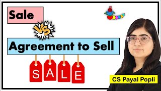 Sale vs Agreement to Sell | Difference between Sale and Agreement to Sell in Hindi | SOGA 1930