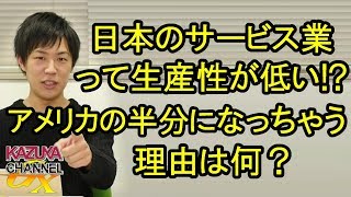 日本のサービス業って､生産性はアメリカの半分なんだって！何で！？