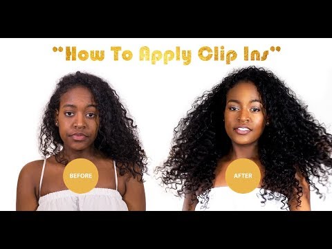 How To Properly Apply Clipin Hair Extensions Onyc Hair Tutorial