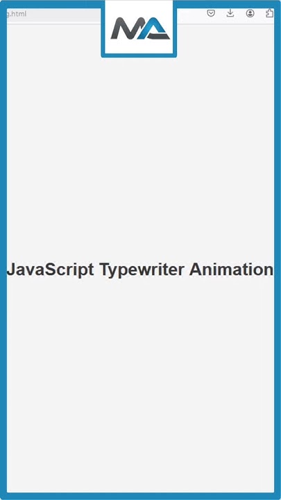 Create a Typewriter Animation in 60 Seconds! ⏳ (HTML, CSS, JavaScript ...