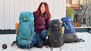 Comparing Backpacks of The Big 3 Brands - Osprey, The North Face, And Deuter  - YouTube