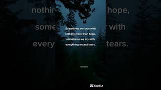 We Cry With Everything Except Tearslove lovestatus motivation  inspirationalquotes selflove