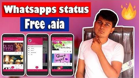 Dynamic Whatsapp Status app Makeriod || Free aia file || Aditya Singh