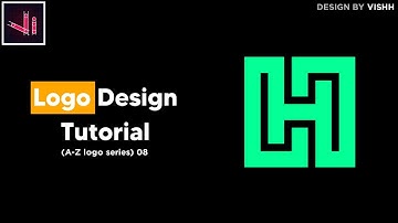 H Letter Logo design In Vector Ink | Vector Ink Tutorial | Vishh