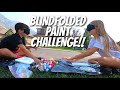 BLINDFOLDED PAINT CHALLENGE WITH FRIENDS | COUSINS JOIN US ON THE LAKE| TUBING MISHAP