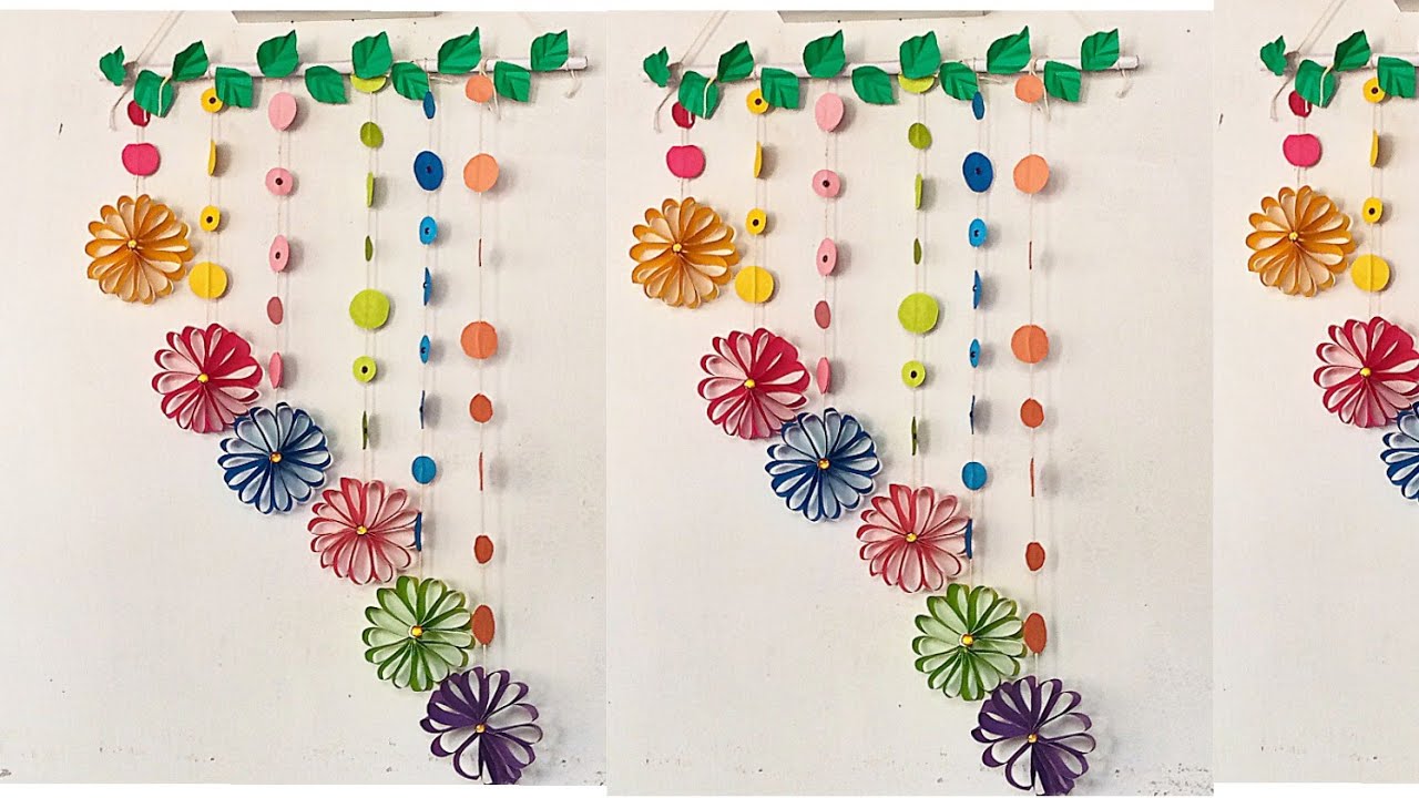 Wall Hanging Craft Ideas | Beautiful Wallmate With Paper |Paper Craft by Lamha art and craft