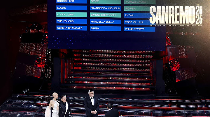 Sanremo 2025 - La top 5 della seconda serata
