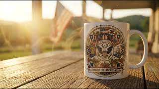 Patriotic 250th Anniversary of America United States Collectable Mug 4th of July Inspiration Party