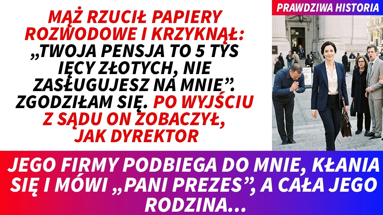 „Twoja pensja 5000 złotych nie jest godna mnie” – rzucił mi w twarz mój mąż, rzucając na stół pozew rozwodowy. Śmiałam się w duchu, bo tylko ja wiedziałam, że to nie cała prawda o moich dochodach....