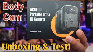 LAMTTO 4K Police Body Cam WiFi GPS - Unboxing & Test