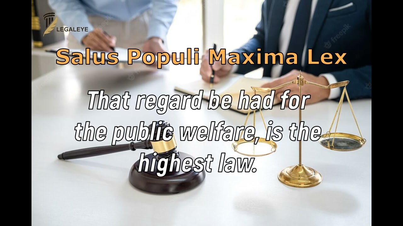 Salus Populi Maxima Lex I LEGALEYE I M-1
