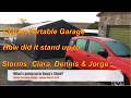 Clarke 20' x 12'3" Portable Garage - Storms Ciara, Dennis & Jorge