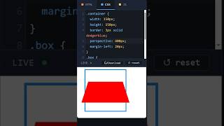 CSS Transform rotateX Dark Theme #htmltutorial #coding Update