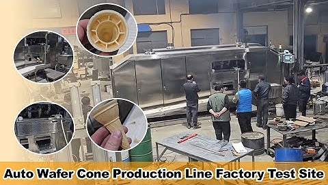Automatic Ice Cream Wafer Cone Production Line Factory Test Site|Softy Ice Cream Cone Machine