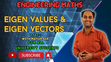 Eigen Values and Eigen Vectors Part 1 by Mayur Gohil #live #livestream #maths #engineering