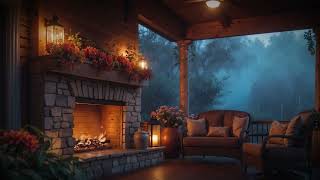 Remove Noise Instantly 🌧️ Cozy Rain &amp; Fireplace Ambience| 8-Hour Relief