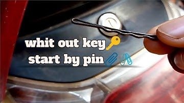 Whit out KEY open  any scooter dikki in 15 sec::::::: useing pin