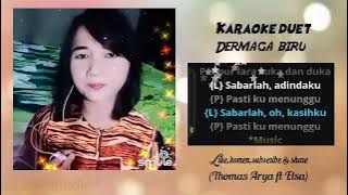 Dermaga biru #Karaoke duet (Thomas arya ft Elsa) cover @Ayu_aelach