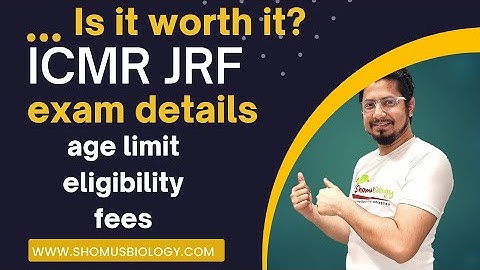 ICMR JRF exam details | ICMR exam notification details