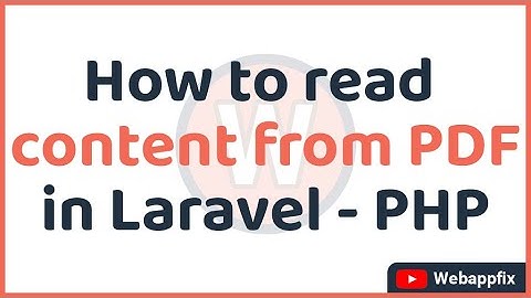parsing - Get content of PDF file in PHP | How to read content from PDF document in Laravel | PDF