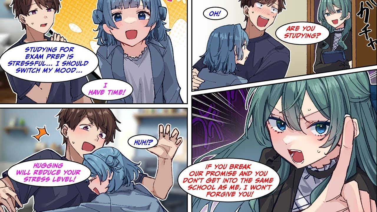 Manga Dub Feeling stressed from exam prep, I called my childhood friend’s sister for some comfort