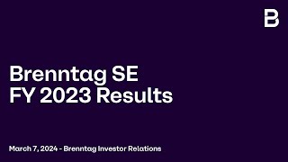 Brenntag SE - Full Year 2023 Results Presentation
