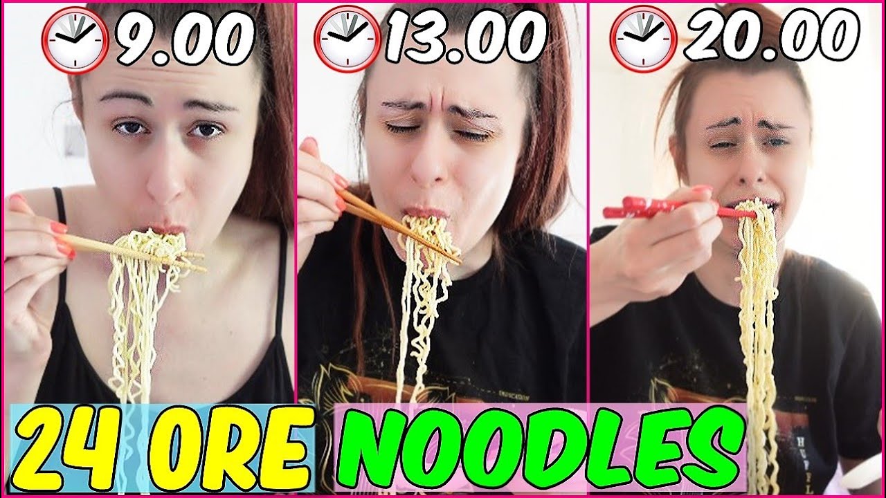 MANGIO PER 24 ORE SOLO NOODLES - 24 ORE CHALLENGE