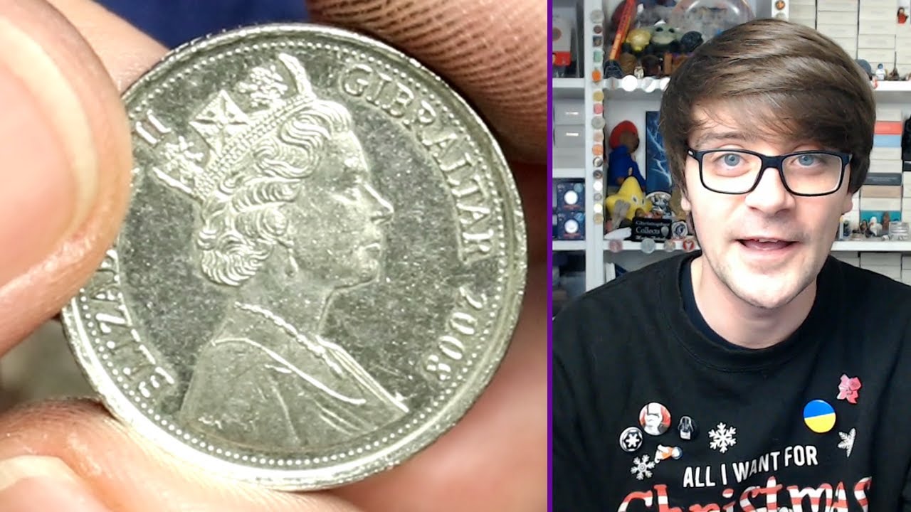 Великолепная 10-пенсовая монета из Гибралтара!!! Охота за 10-пенсовыми монетами + вопросы и ответ...