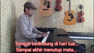 Indonesia Pusaka (karaoke lirik) Do = G mayor. Akustik piano version