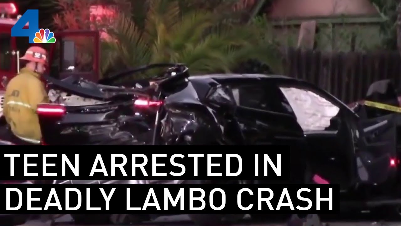 Teen Driver Arrested in Deadly Lamborghini SUV Crash | NBCLA - YouTube