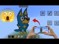 Building BLUEY in Minecraft Creative Mode! | Cute Cartoon Build Tutorial (4K)