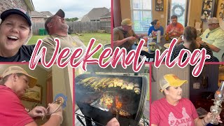 THRIFT HAUL/ REFRESHING SNACK ~ MOTHER’S DAY WEEKEND   Back porch chat  w/James! #thrifthaul #vlog