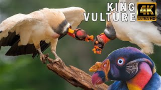 King Vulture | The Colorful Scavenger Bird of the Rainforest in 4K