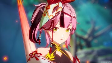 Lan (SSR) Fire Umbrellar Simulacra Wuxia Style PV [CN} - Tower of Fantasy