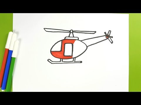 How to draw a helicopter | Airplane drawing, Art drawings for kids,  Helicopter