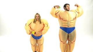 Bodysocks Adult Inflatable Muscleman Costume
