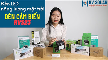 Đèn led năng lượng mặt trời | Đèn cảm biến năng lượng mặt trời HVS23
