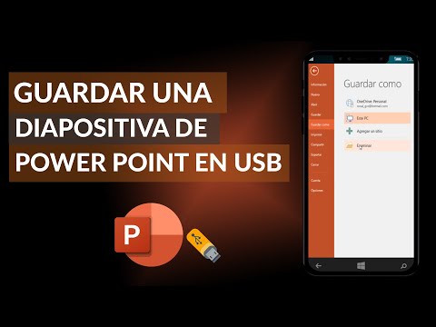 Cómo Guardar una Diapositiva o Presentación de PowerPoint en una Memoria USB