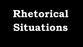 Beautiful The Rhetorical Situation Care Tips