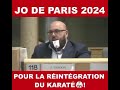 [ Conseil régional PACA ] Le karaté doit retrouver sa place aux JO 2024.