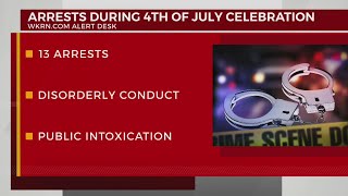 13 arrests made during Fourth of July celebration