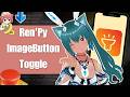 Ren'Py ImageButton Tutorial: ON/OFF Toggle Button with Hover Effect