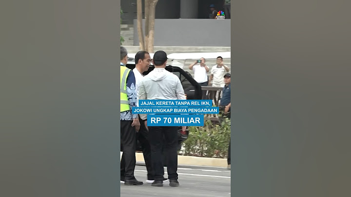 Presiden Joko Widodo menjajal kereta tanpa rel di IKN