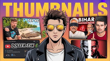 How to Make HD YouTube Thumbnails in Mobile! (PixelLab Tutorial) By AbhayDaylife